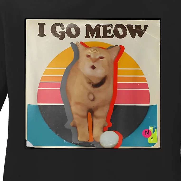 I Go Meow Ladies Long Sleeve Shirt