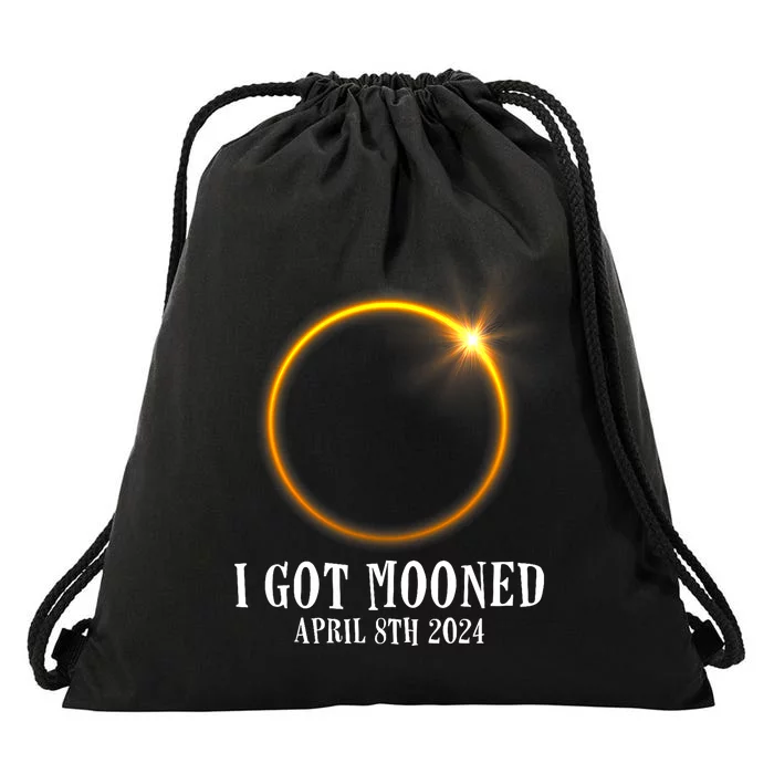 I Got Mooned 4.08.24 Total Solar Eclipse 2024 Drawstring Bag