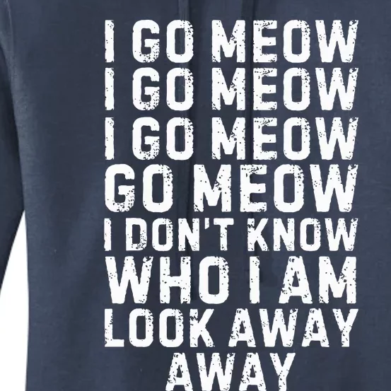 I Go Meow Funny Singing Cat Women's Pullover Hoodie