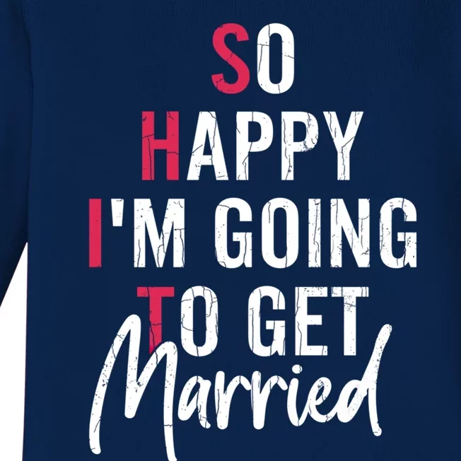 Im Getting Married Funny Bride Wife Wedding Graphic Gift Baby Long Sleeve Bodysuit