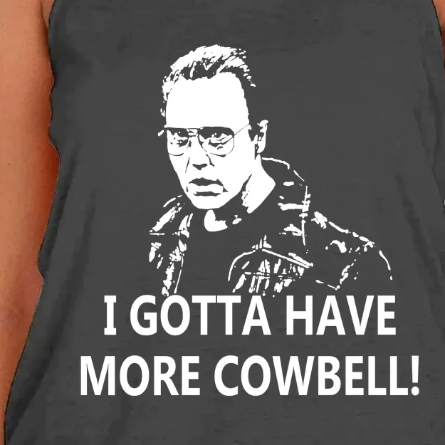 I Gotta More Cowbell Women's Knotted Racerback Tank