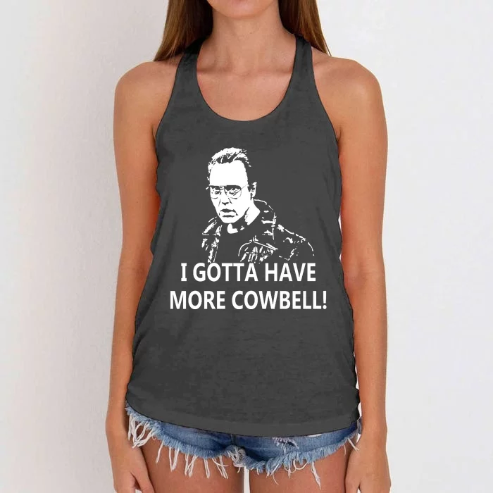 I Gotta More Cowbell Women's Knotted Racerback Tank