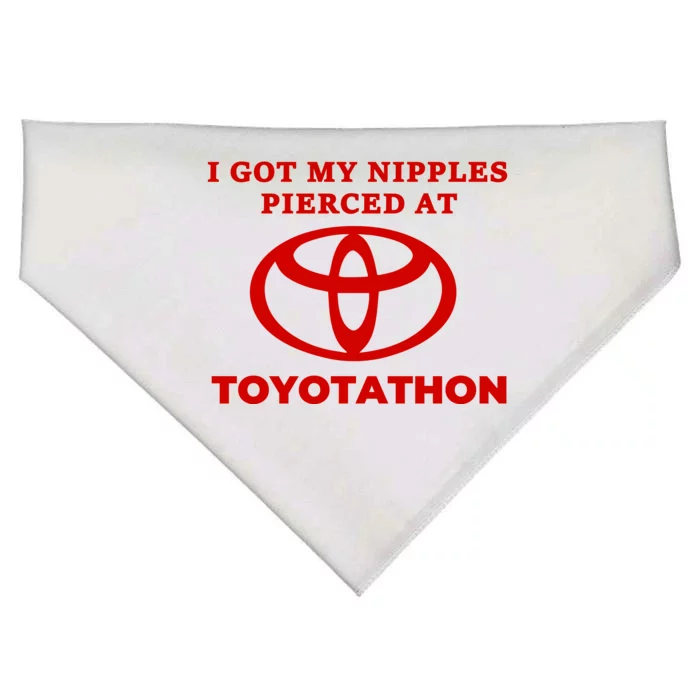 I Got My Nipples Pierced At Toyotathon USA-Made Doggie Bandana