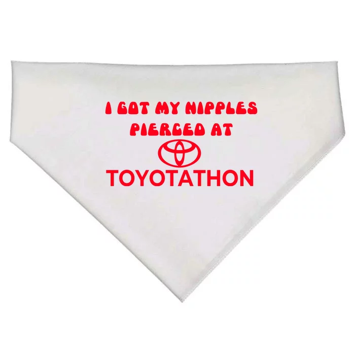 I Got My Nipples Pierced At Toyotathon USA-Made Doggie Bandana