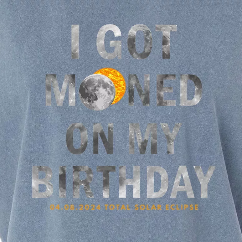 I Got Mooned On My Birthday Garment-Dyed Women's Muscle Tee