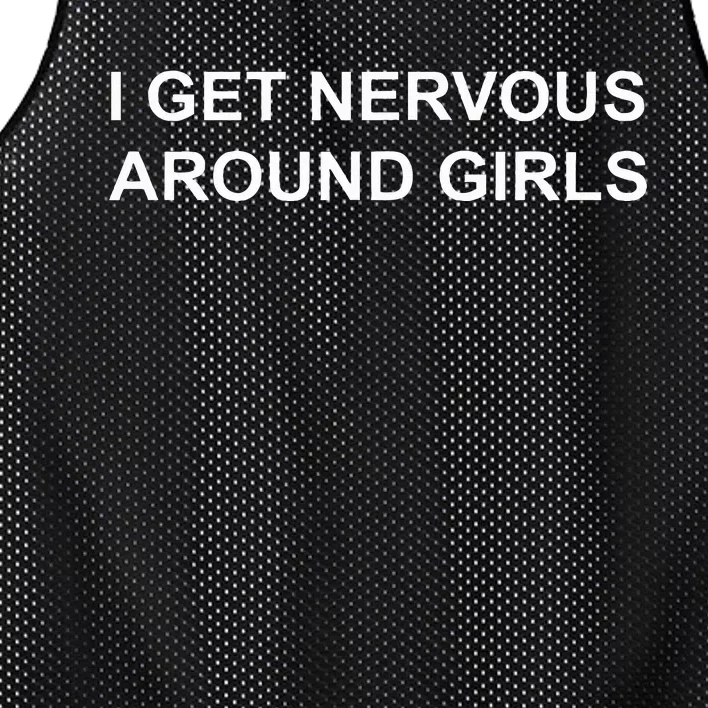 I Get Nervous Around Girl Mesh Reversible Basketball Jersey Tank