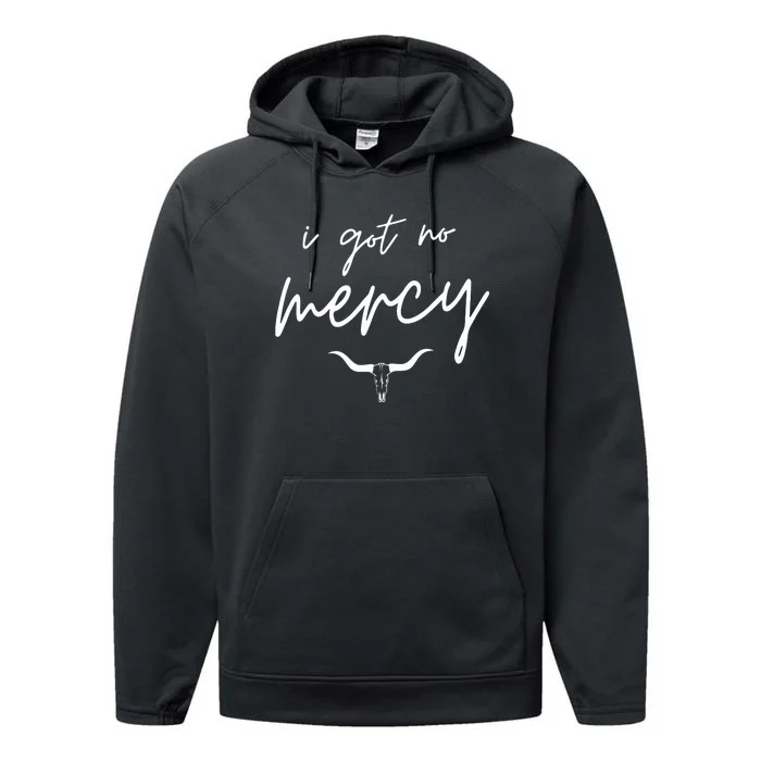 I Got No Mercy Western Country Music Lover Performance Fleece Hoodie