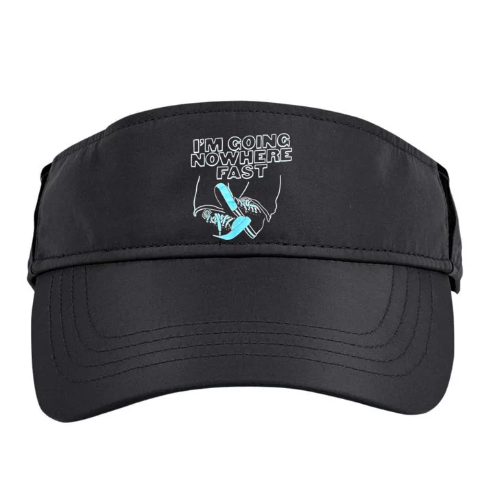 Im Going Nowhere Fast Adult Drive Performance Visor