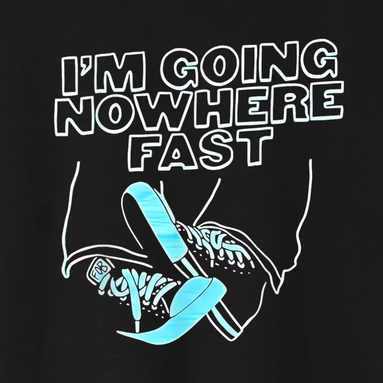 Im Going Nowhere Fast Women's Crop Top Tee