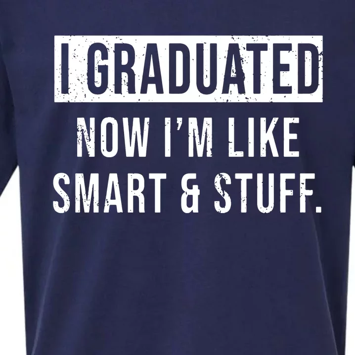 I Graduated Now IM Like Smart And Stuff Sueded Cloud Jersey T-Shirt