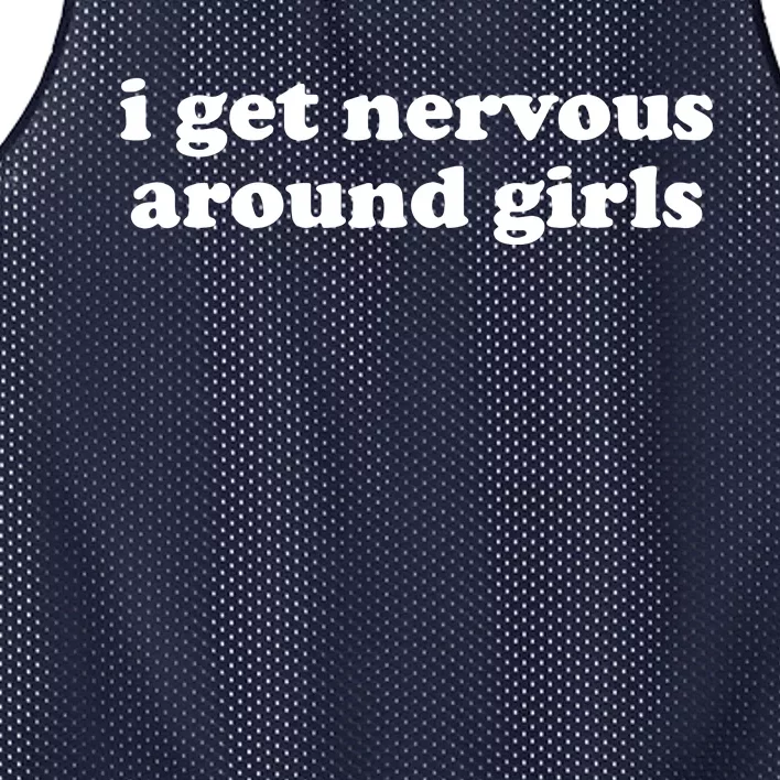 I Get Nervous Around Girl Mesh Reversible Basketball Jersey Tank