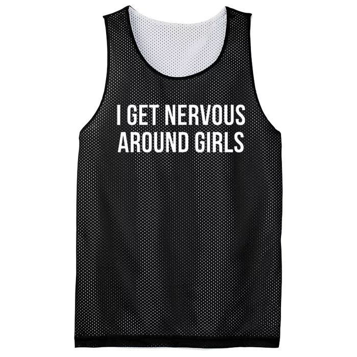 I Get Nervous Around Mesh Reversible Basketball Jersey Tank