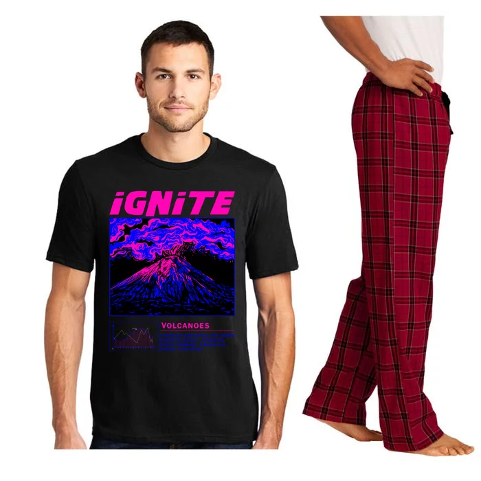 Ignite Volcano Illustration Pajama Set