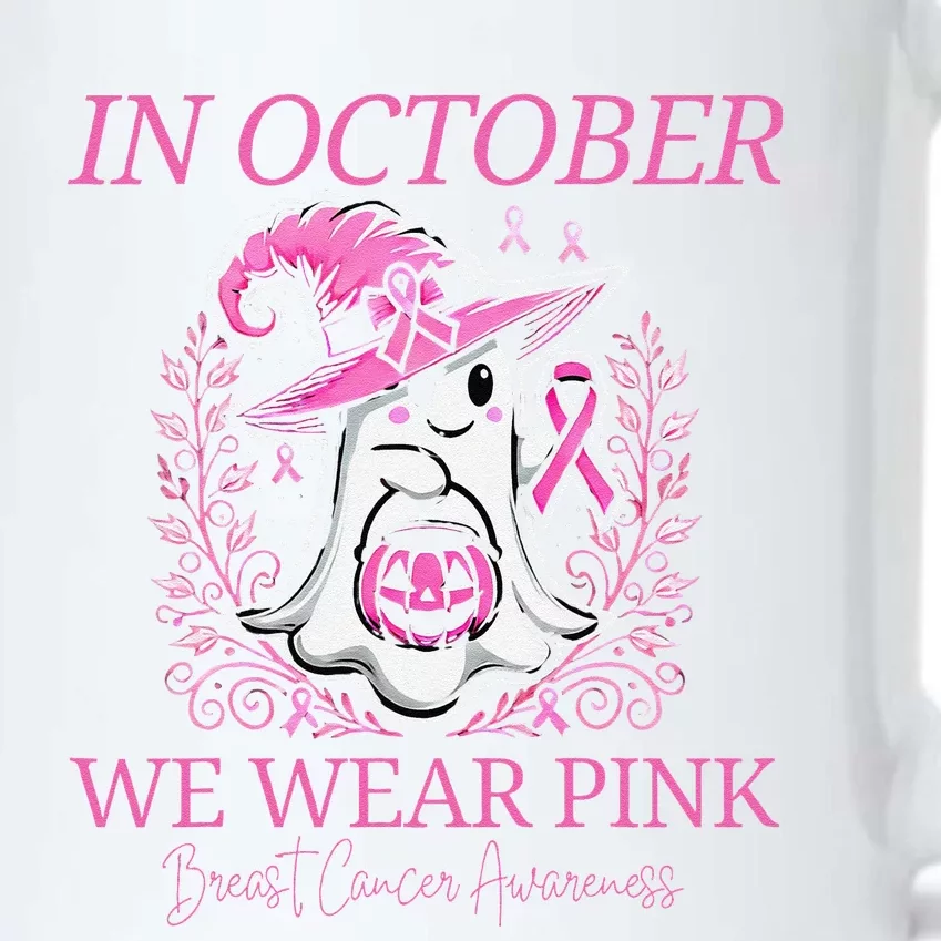 In Ghost October Breast Cancer Awareness Halloween Black Color Changing Mug