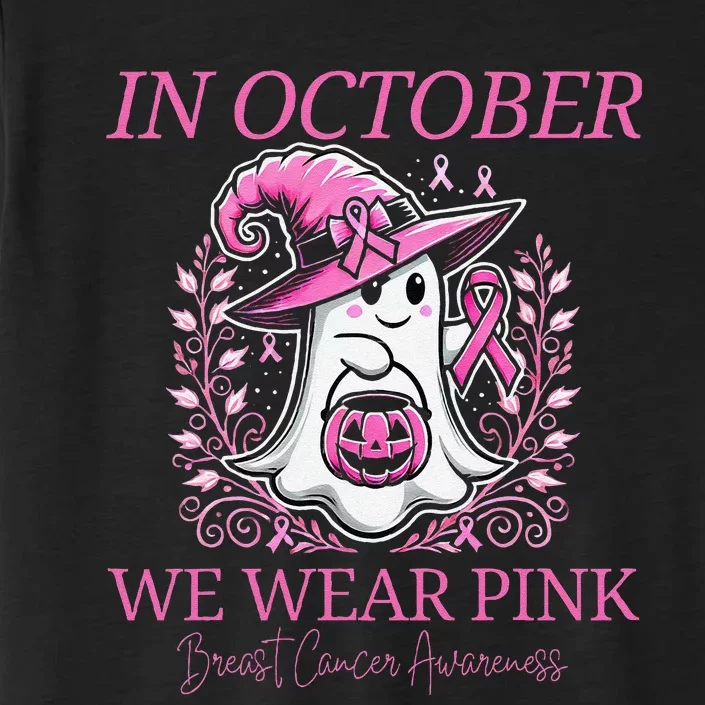 In Ghost October Breast Cancer Awareness Halloween ChromaSoft Performance T-Shirt