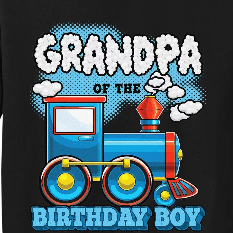 I'm Grandpa of the Birthday Train Birthday Party Supply Sweatshirt