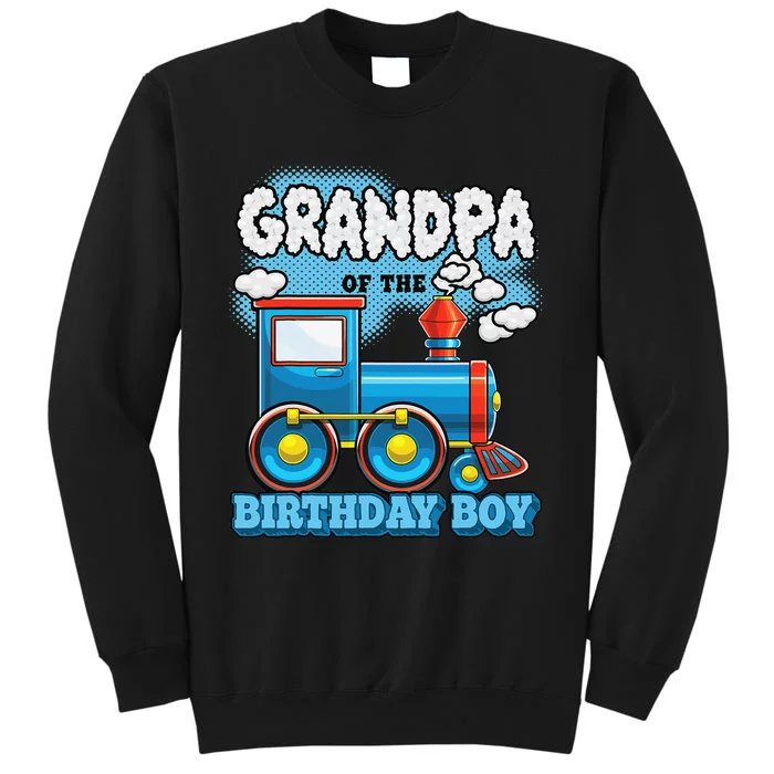 I'm Grandpa of the Birthday Train Birthday Party Supply Sweatshirt