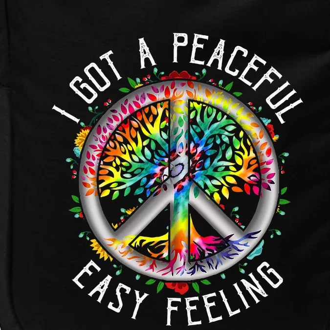 I Got Peaceful Easyfeeling Tie Dye Hippie 1960s Peaceful Impact Tech Backpack