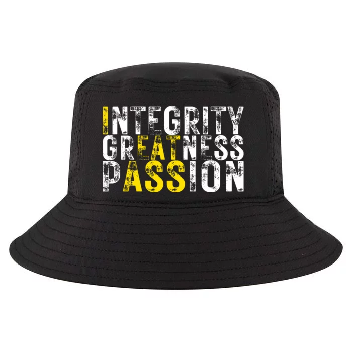 Integrity Greatness Passion Funny Cool Comfort Performance Bucket Hat