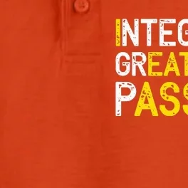 Integrity Greatness Passion Dry Zone Grid Performance Polo