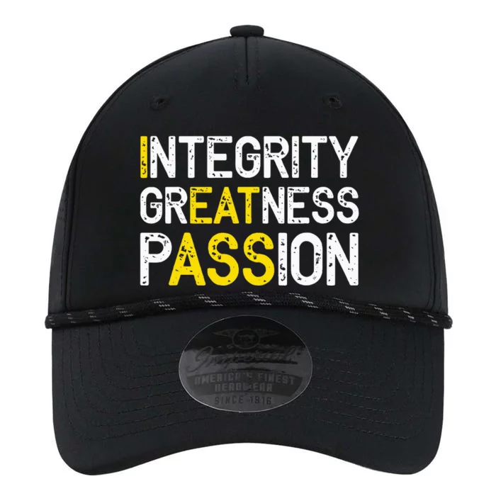 Integrity Greatness Passion Performance The Dyno Cap