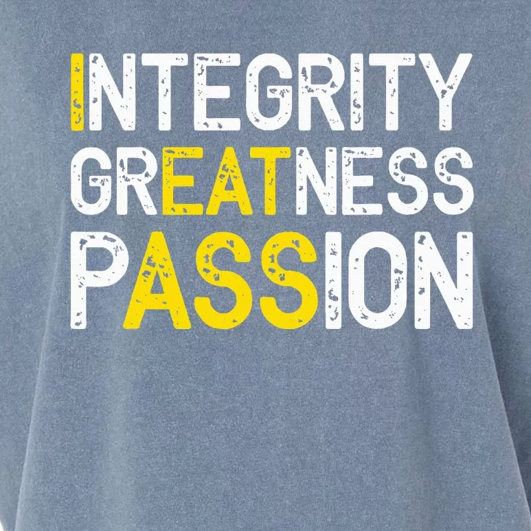 Integrity Greatness Passion Garment-Dyed Women's Muscle Tee