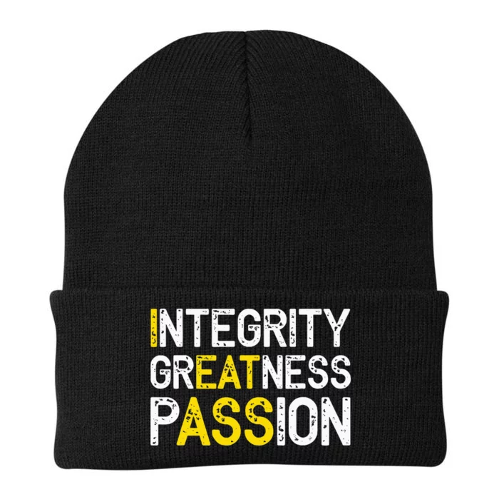 Integrity Greatness Passion Knit Cap Winter Beanie