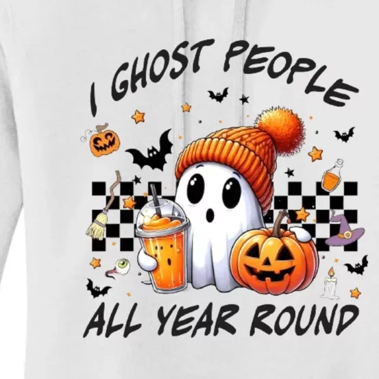 I Ghost People All Year Round Halloween Women's Pullover Hoodie