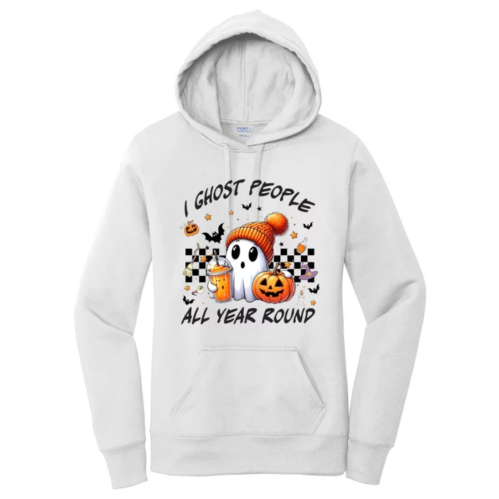 I Ghost People All Year Round Halloween Women's Pullover Hoodie