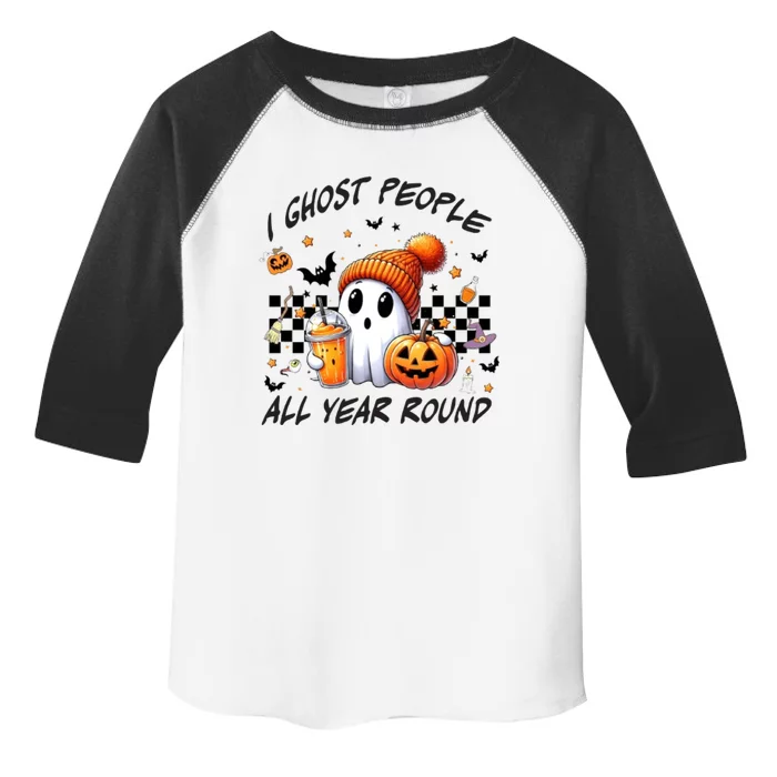 I Ghost People All Year Round Halloween Toddler Fine Jersey T-Shirt