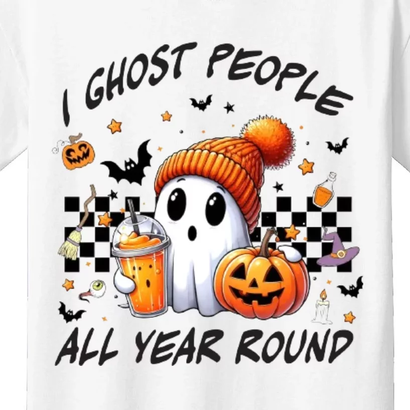 I Ghost People All Year Round Halloween Kids T-Shirt