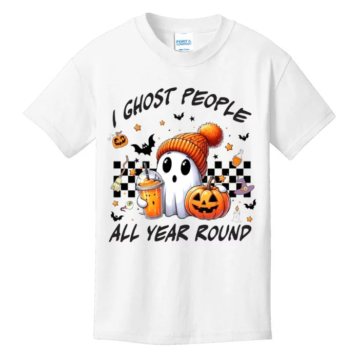 I Ghost People All Year Round Halloween Kids T-Shirt