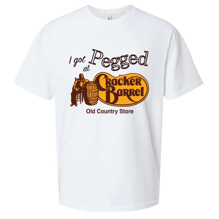 I Got Pegged At Cracker Barrel Old Country Store Sueded Cloud Jersey T-Shirt