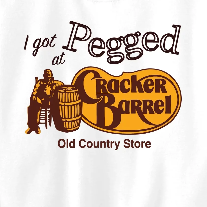 I Got Pegged At Cracker Barrel Old Country Store Kids Sweatshirt