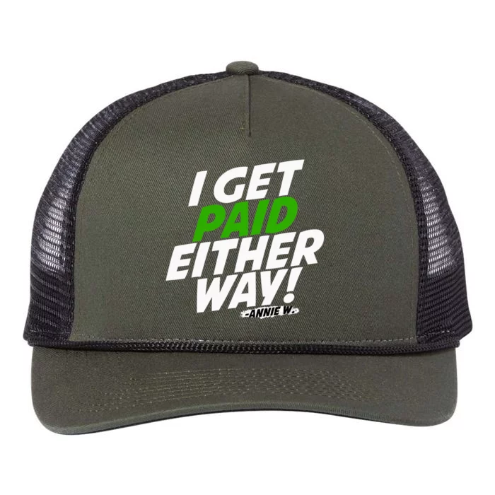 I Get Paid Either Way Retro Rope Trucker Hat Cap