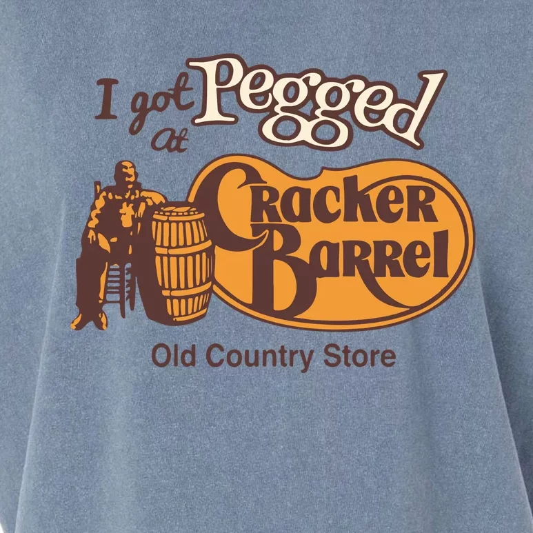 I Got Pegged At Cracker Barrel Old Country Garment-Dyed Women's Muscle Tee