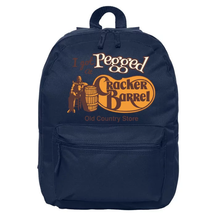 I Got Pegged At Cracker Barrel Old Country 16 in Basic Backpack