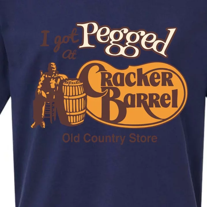 I Got Pegged At Cracker Barrel Old Country Sueded Cloud Jersey T-Shirt