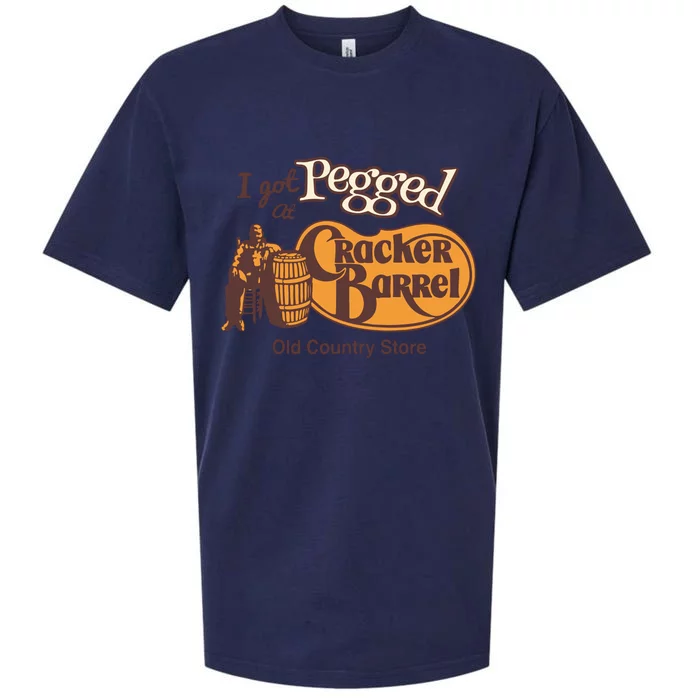 I Got Pegged At Cracker Barrel Old Country Sueded Cloud Jersey T-Shirt