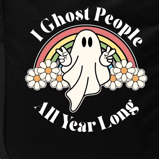 I Ghost People All Year Long Halloween Rainbow Impact Tech Backpack