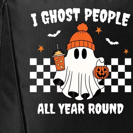 I Ghost People All Year Round Halloween Funny City Backpack