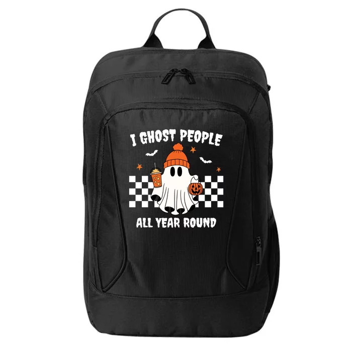 I Ghost People All Year Round Halloween Funny City Backpack