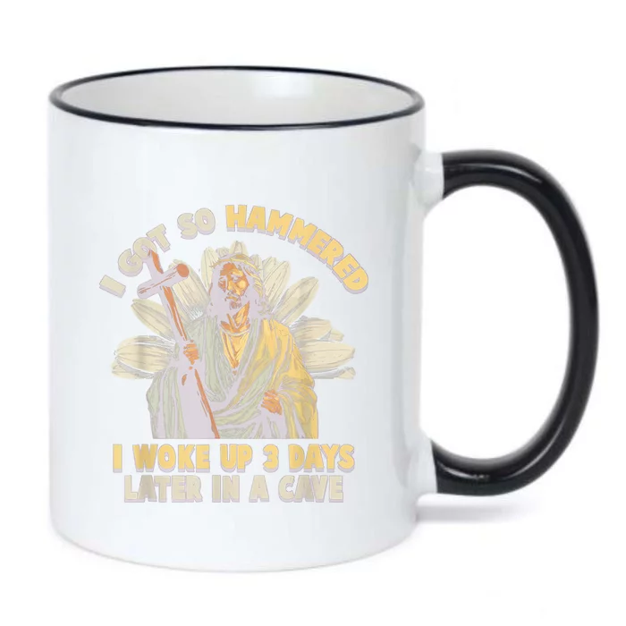 I Got So Hammered I Woke Up 3 Days Later In A Cave Religious Black Color Changing Mug