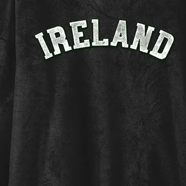 Ireland Grunge Style St Paddy's Irish Hooded Wearable Blanket