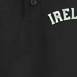 Ireland Grunge Style St Paddy's Irish Dry Zone Grid Performance Polo