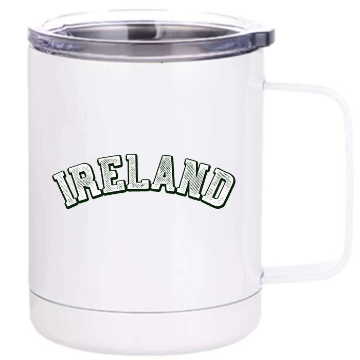 Ireland Grunge Style St Paddy's Irish Front & Back 12oz Stainless Steel Tumbler Cup