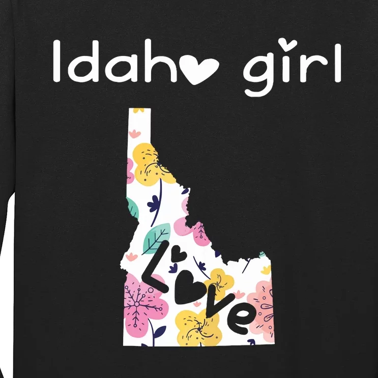 Idaho Girl Shirts I Love Idaho Home Gift Long Sleeve Shirt