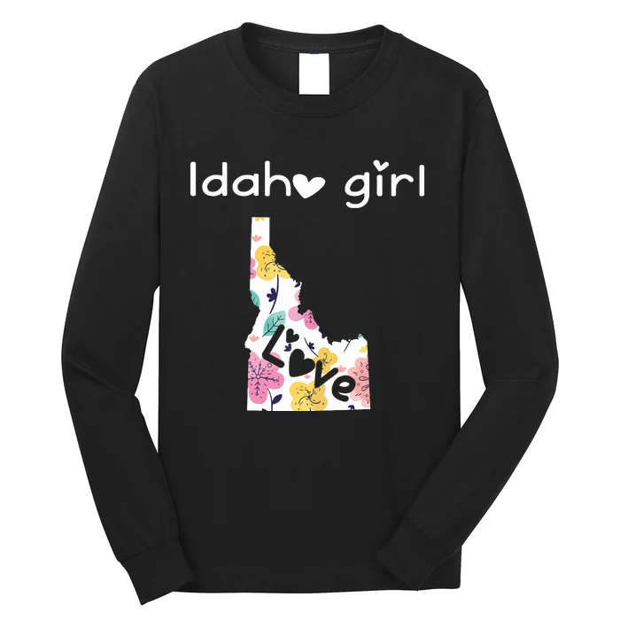 Idaho Girl Shirts I Love Idaho Home Gift Long Sleeve Shirt