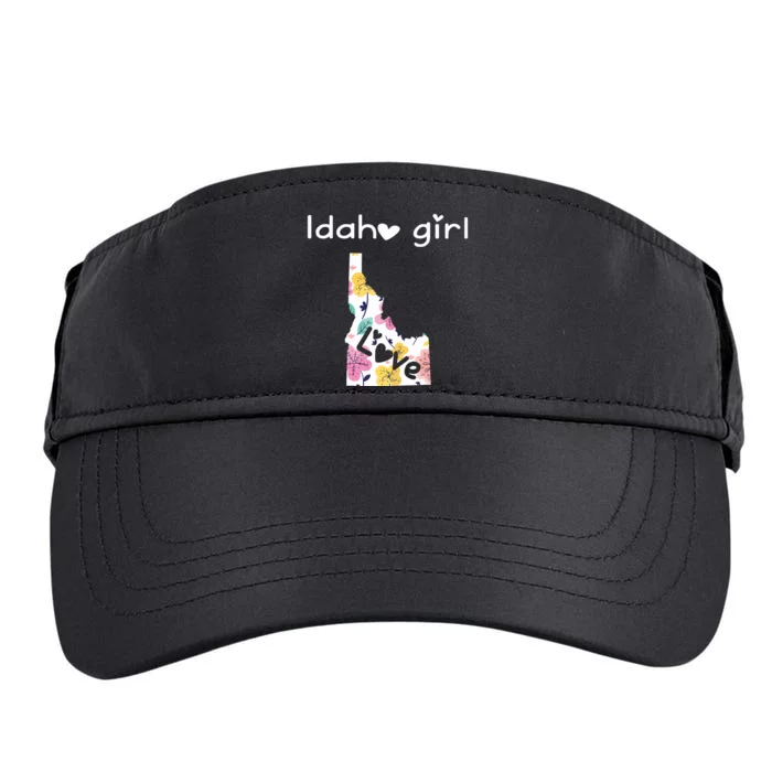 Idaho Girl Shirts I Love Idaho Home Gift Adult Drive Performance Visor