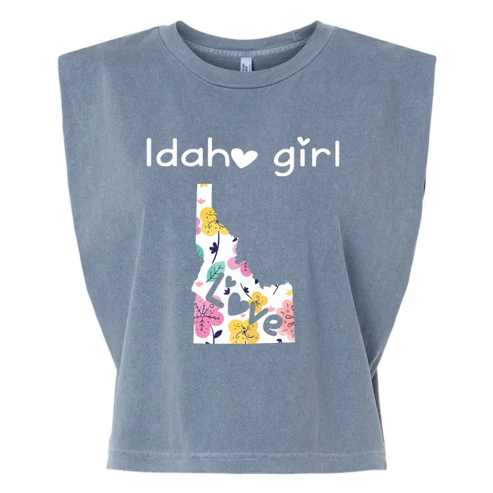 Idaho Girl Shirts I Love Idaho Home Gift Garment-Dyed Women's Muscle Tee